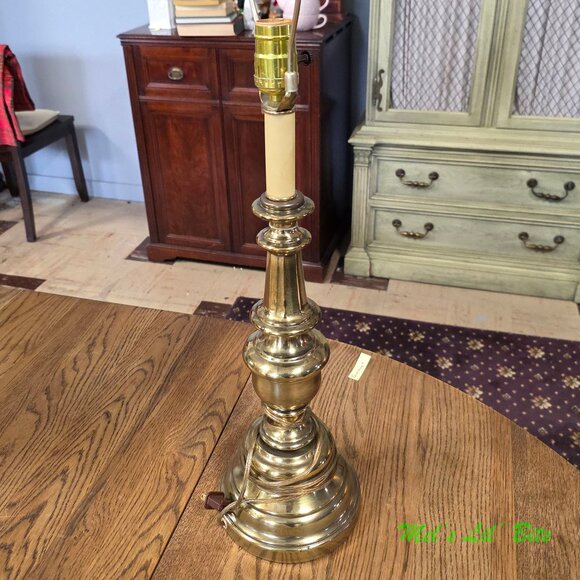 Vintage Brass Hollywood Regency Style Table Lamp - Picture 1 of 4
